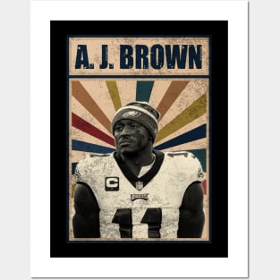 Philadelphia Eagles A. J. Brown Posters and Art